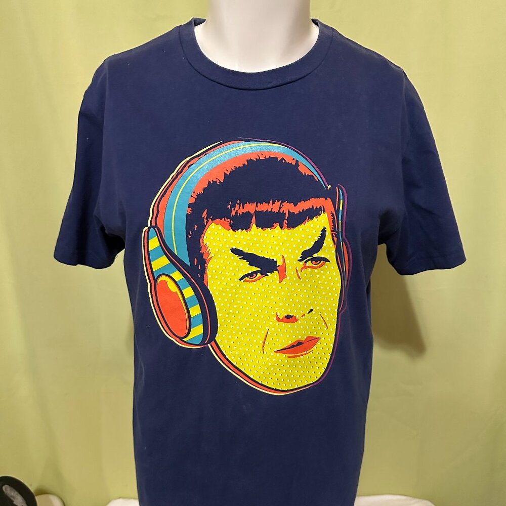Project X Spock Headphones Men's Blue T Shirt Large